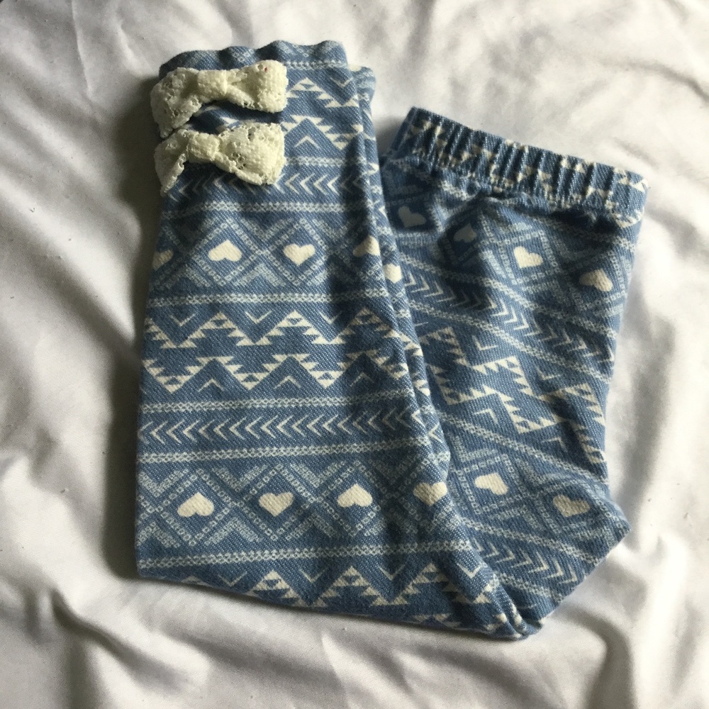Toddler Bow Tights Size 5
